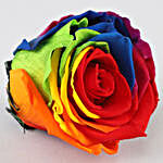 Mystic- Forever Rainbow Rose in Orange Box