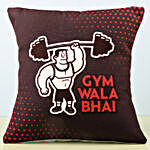Gym Wala Bhai Cushion & Rakhi Combo