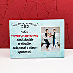 Personalised Elegant Photo Frame For Brother & Sister