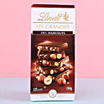 American Diamond Rakhi & Lindt Hazelnut Milk Chocolate
