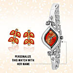 Personalised Watch & Vivid Earrings