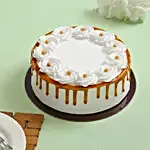 Crunchy Butterscotch Cream Cake 1 Kg Eggless
