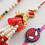 Designer & Spiderman Rakhi- Set Of 3
