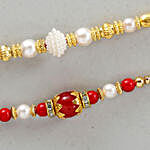 Set Of 2 Splendid Pearl & Beads Rakhis