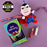 Superman Rakhi With Free Cadbury Chocolates