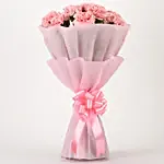 Pretty Pink Carnations Flower Bouquet