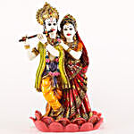 Radha Krishna Ceramic Idol & Sweets Combo