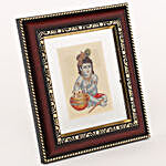 Gold Plated Classic Bal Gopal Foil Double Glass Frame Combo
