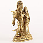 Radha Krishna Brass Idol & Soan Papdi Combo