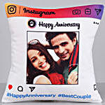 Personalised Instagram Anniversary Cushion