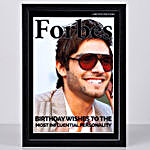 Personalised Forbes Cover Black Frame