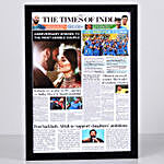 TOI Front Page Personalised Frame-Anniversary