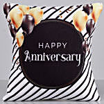 Quirky Happy Anniversary Printed Cushion