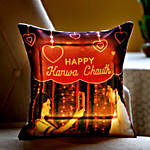 Happy Karwa Chauth LED Cushion