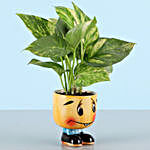 Money Plant Smiley Pot & Cashews