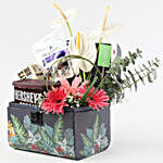 Exotic Flowers & Delicious Hershey's Delight Box