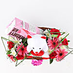 Floral Basket Of Goodies & Teddy Bear