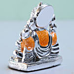 Silver Plated Ganesha Idol- Orange