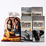 Personalised Diwali Gunny Bag & Amul Chocolates