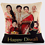 Personalised Diwali Wishes Family Cushion