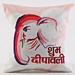 Shubh Deepavali Printed Cushion