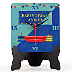 Personalised Name Diwali Table Clock