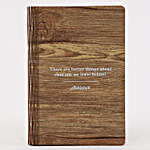 Personalised Name Wooden Notebook