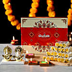 Gold Plated Laxmi Ganesha Diwali Combo