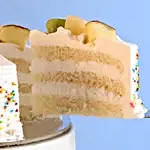 Fresh Fruit Vanilla Cake- Half Kg