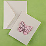 Pink Butterfly Greeting Card