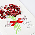 Thank You Red Bouquet Greeting Card