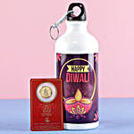 Free Gold Plated Coin With Printed Diwali Bottle