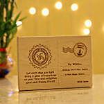 Personalised Diwali Wishes Wooden Postcard