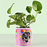 Birthday Wishes With Green Money Plant