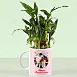 Personalised Anniversary Wishes Bamboo Plant