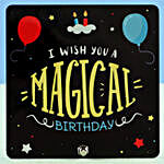 Personalised Magical Birthday Wishes Table Clock