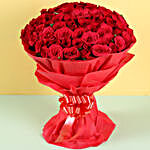 Majestic 100 Red Roses Bouquet