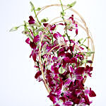 Festive Purple Orchids Vase