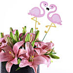 Flamingo Pink Asiatic Lilies Box
