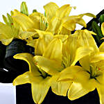 Asiatic Yellow Lilies FNP Box Arrangement