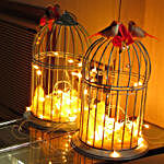 Artistic Birdcage With Fairy Lights
