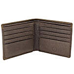 Men's Bi-Fold Brown Leather Wallet