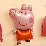 Peppa Pig Themed Birthday Balloon Decor