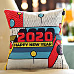 Quirky 2020 New Year Cushion