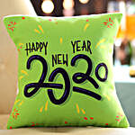 Funky New Year Greetings Cushion