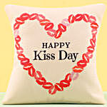 Kiss Day Printed Cushion