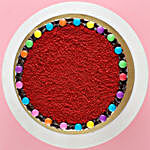 Red Velvet Gems Cake- Half Kg Eggless