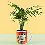 Chamaedorea Palm In Personalised Xmas Mug