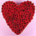 Alluring Heart Shaped Roses Arrangement
