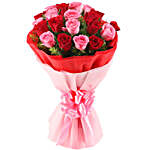 Red And Pink Roses Bouquet